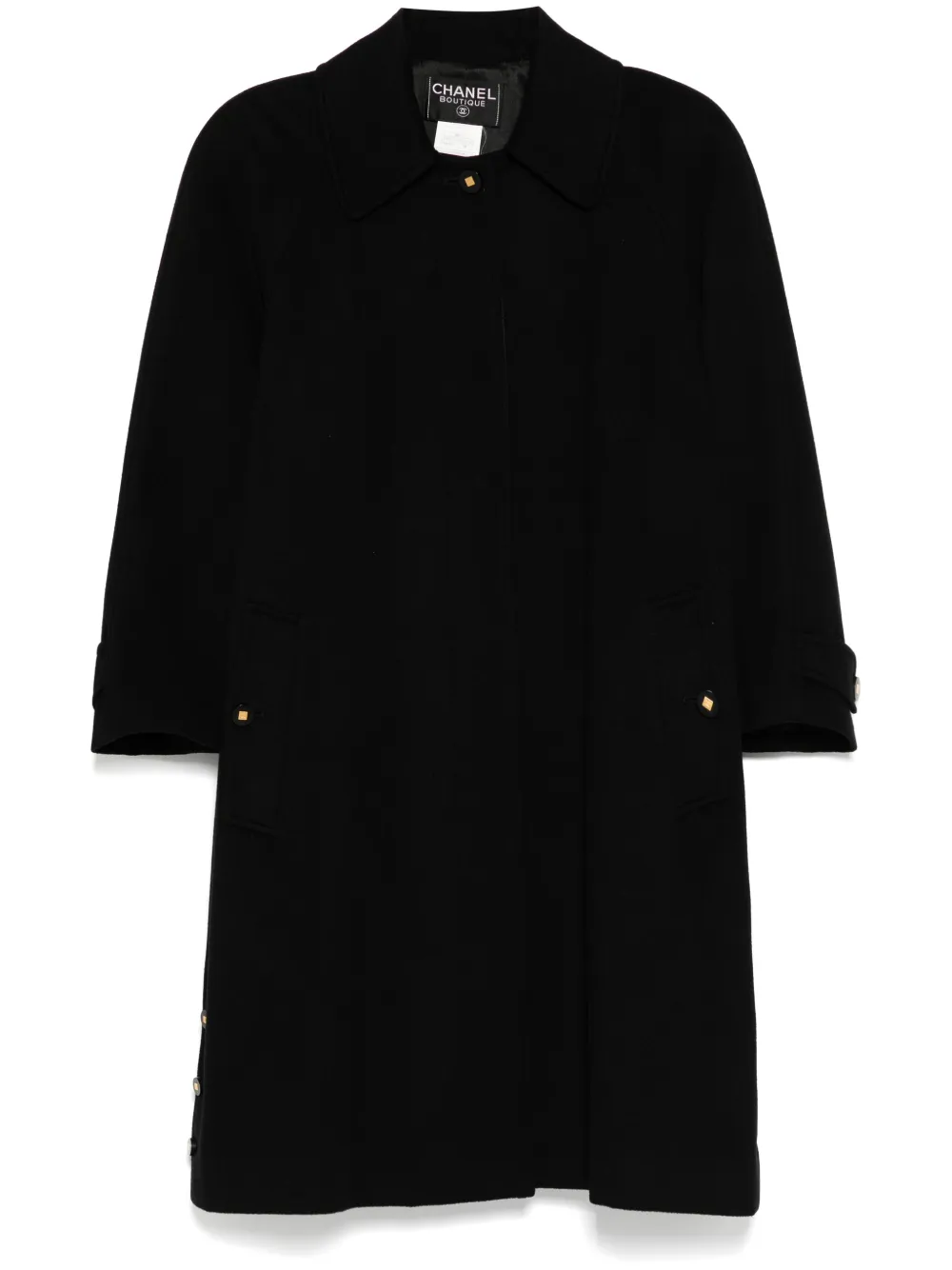 CHANEL Pre-Owned abrigo con botón 2000 | negro | Image 1