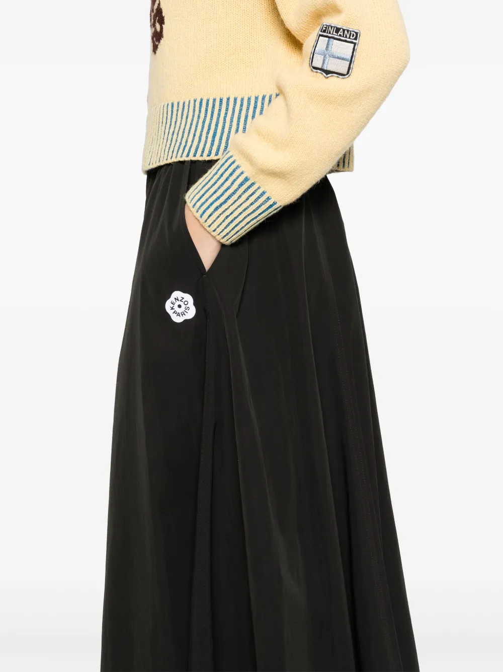 Kenzo Boke Flower 2.0 midi-rok Zwart