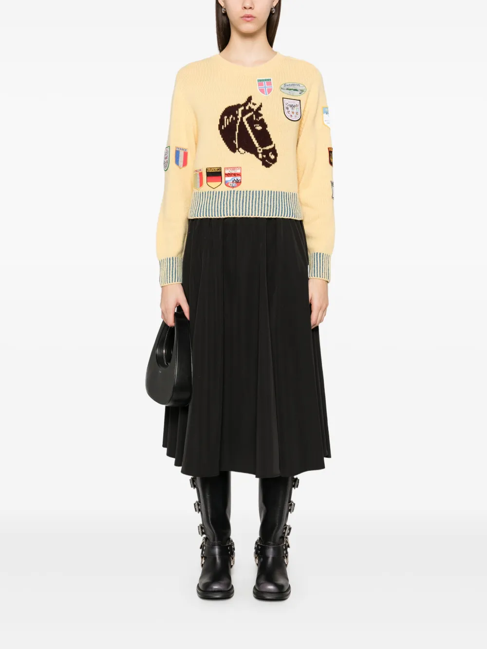 Kenzo Boke Flower 2.0 midi-rok - Zwart