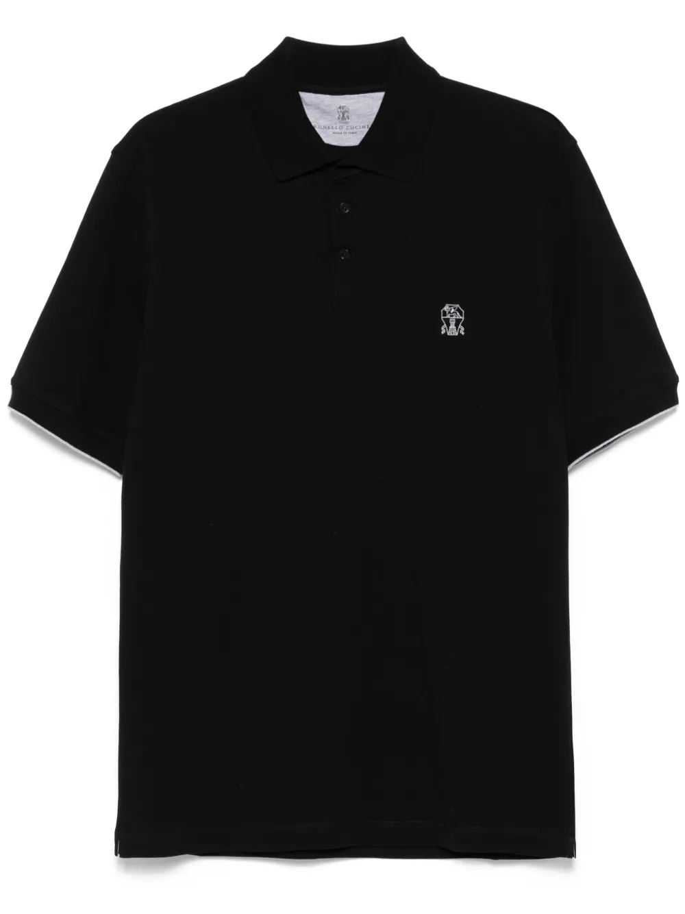 Brunello Cucinelli polo en coton | noir | Image 1