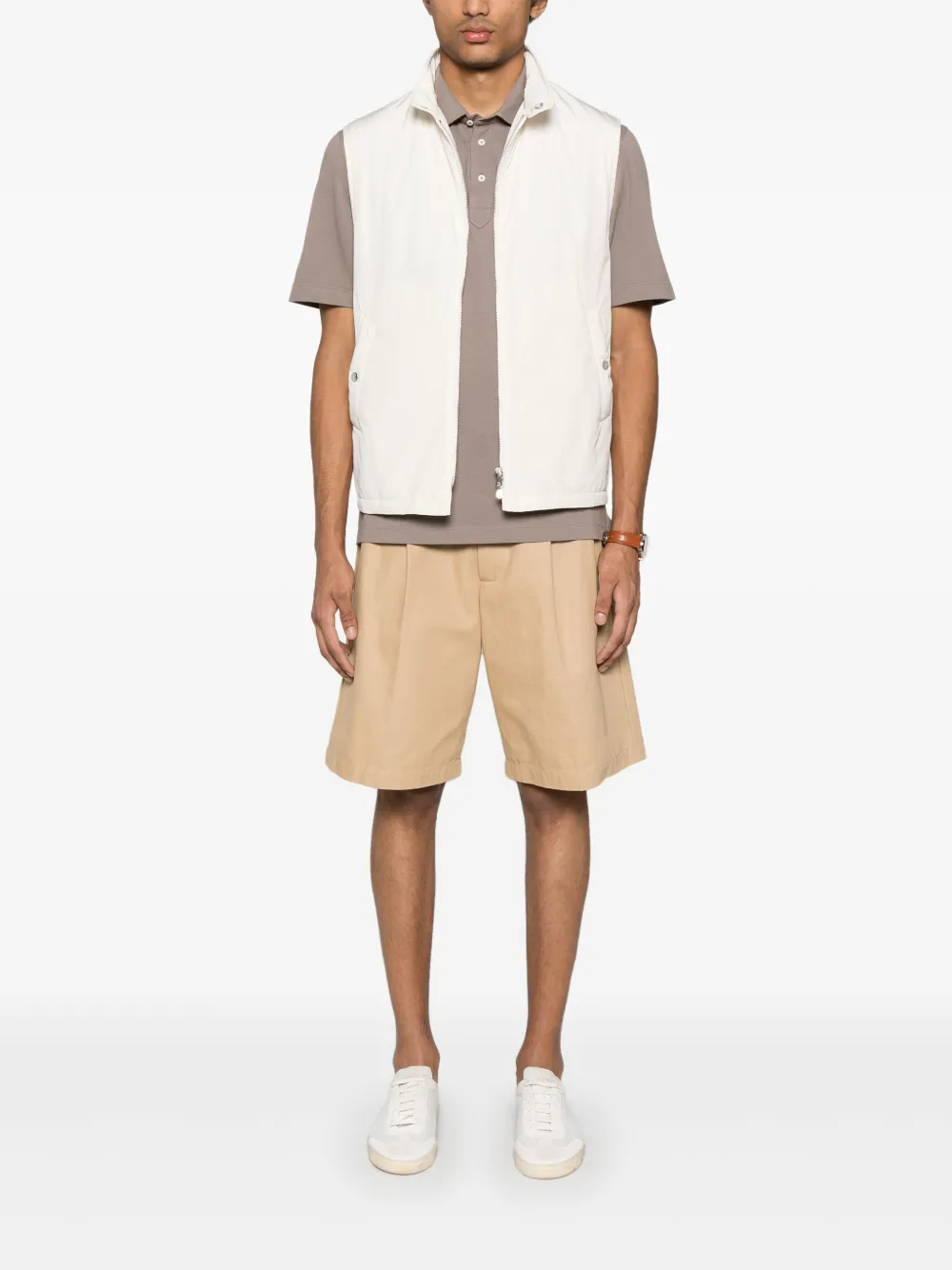 brunellocucinelli Brunello Cucinelli Katoenen poloshirt - Grijs