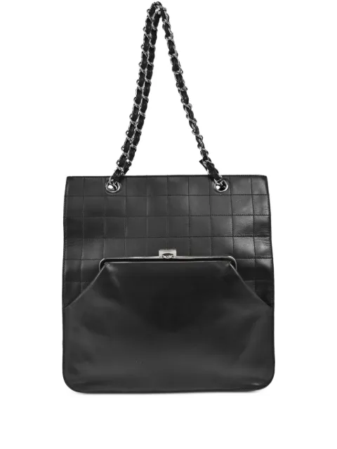 Cheap HOT SALE CHANEL 2006 Choco Bar tote bag Women