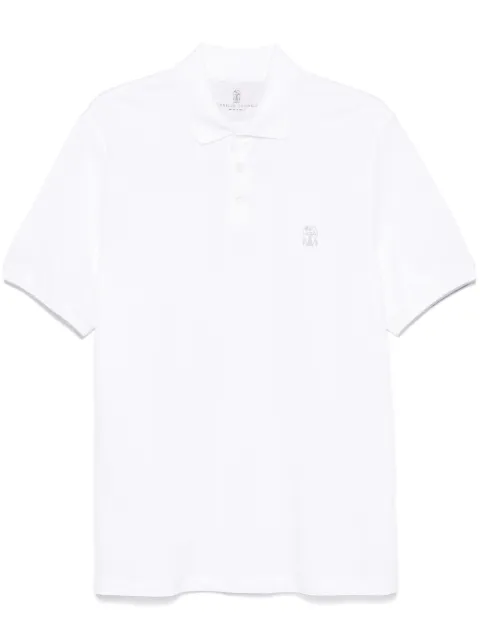 Brunello Cucinelli logo-print polo shirt 