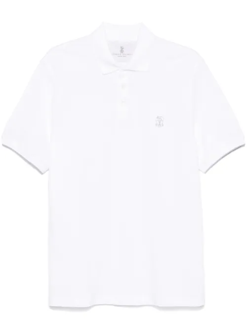 Polo à logo imprimé - Brunello Cucinelli - Modalova