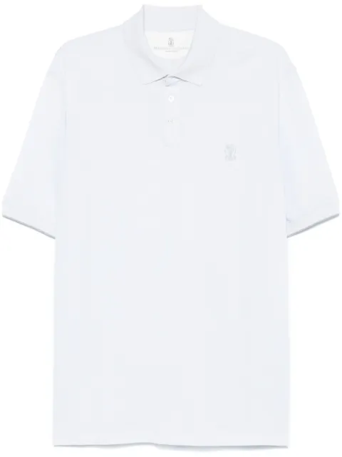 Brunello Cucinelli logo-print polo shirt 