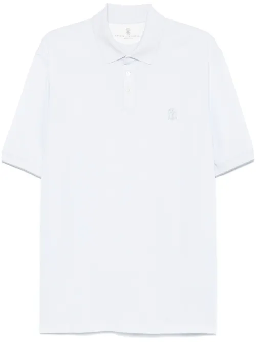 Polo à logo imprimé - Brunello Cucinelli - Modalova