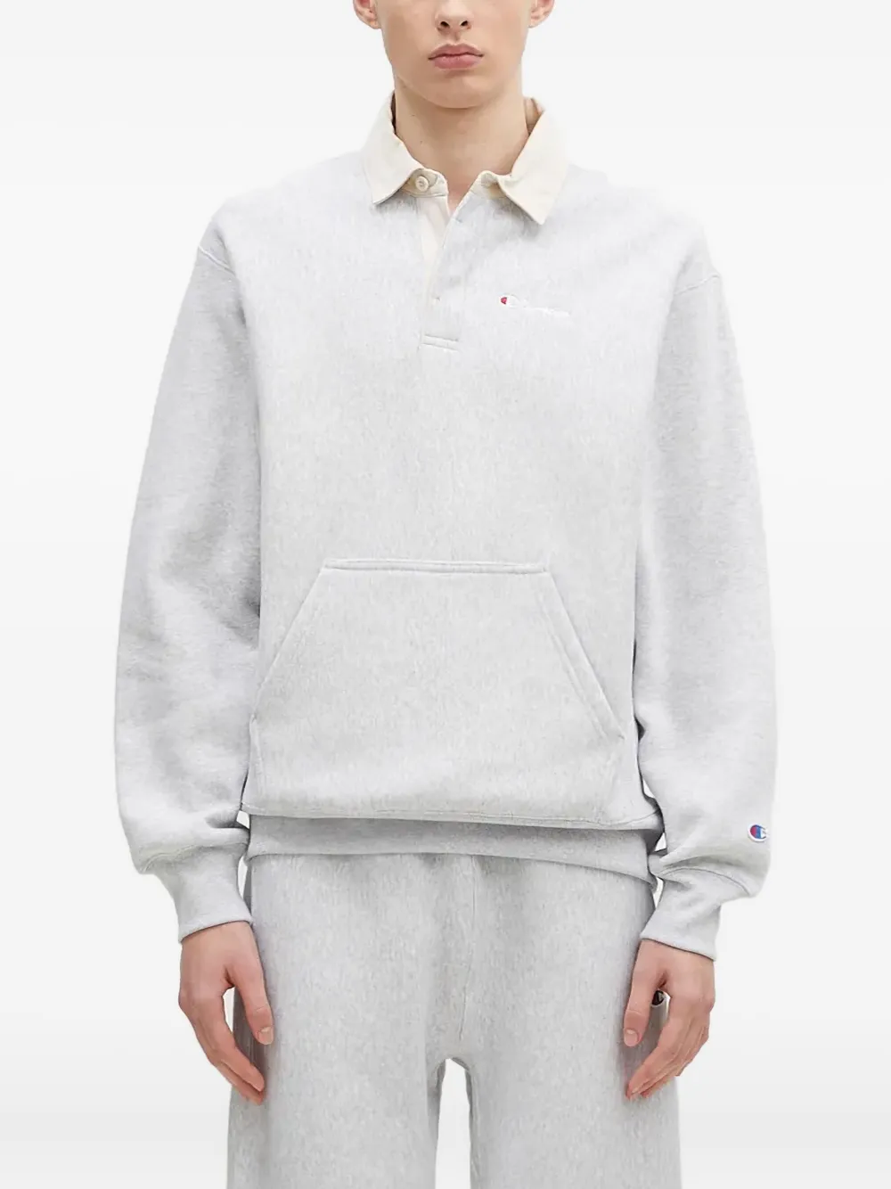 Champion pocket collared polo shirt | Grey | Image 1