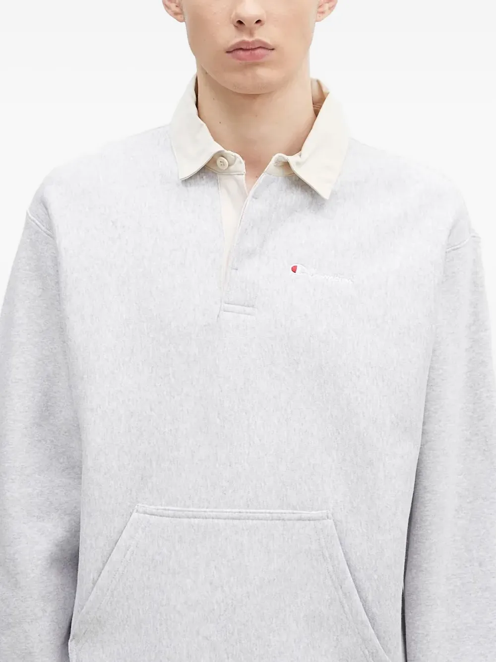 Champion Poloshirt met kraag Grijs