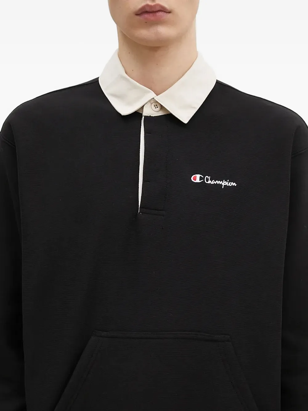 Champion Poloshirt met zak Zwart