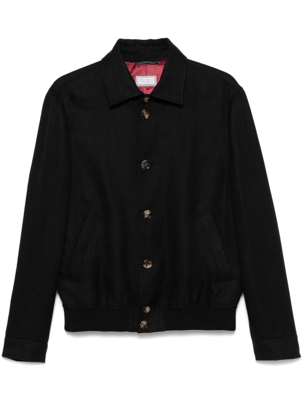 Brunello Cucinelli twill jacket - Black