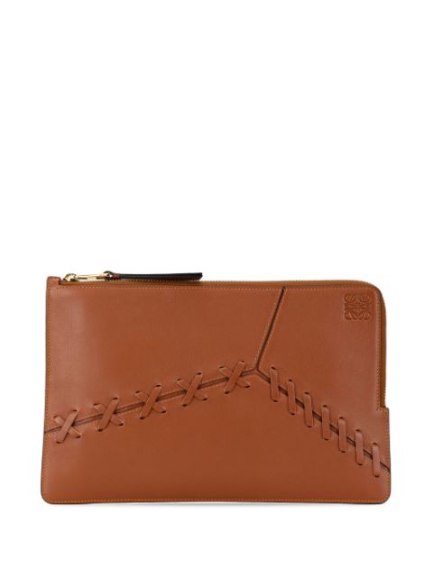 Loewe 2010-2023 Leather Whipstitch Puzzle clutch bag Women