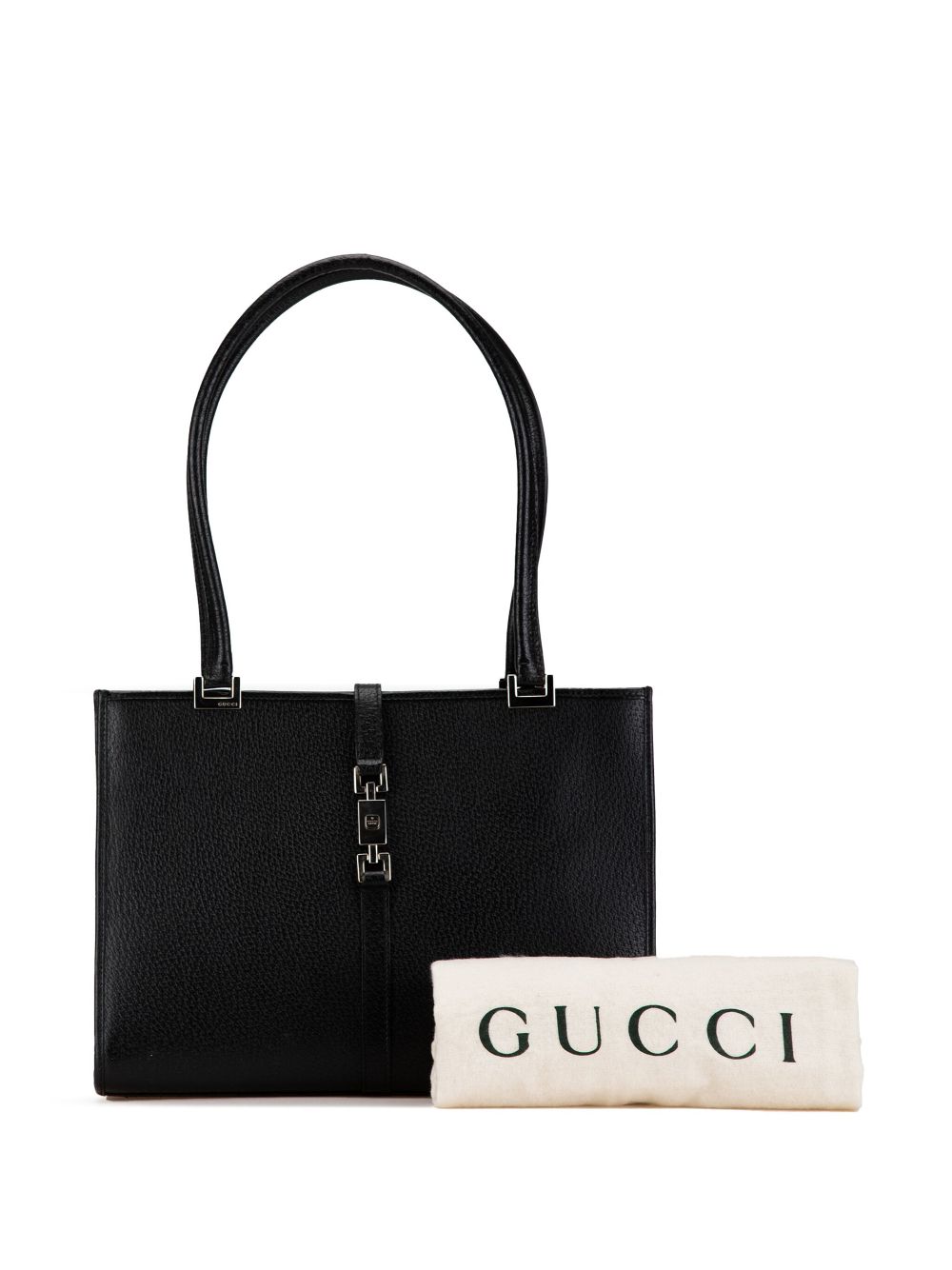 Gucci Pre-Owned 2000-2015 Leather Jackie tote bag - Zwart