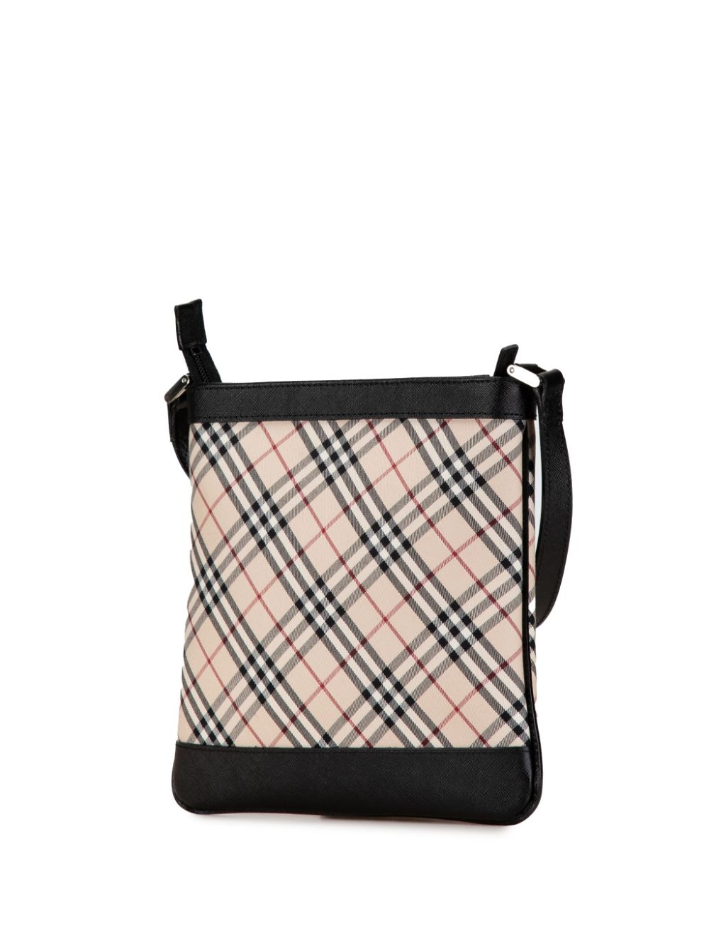 Burberry check canvas crossbody bag sale