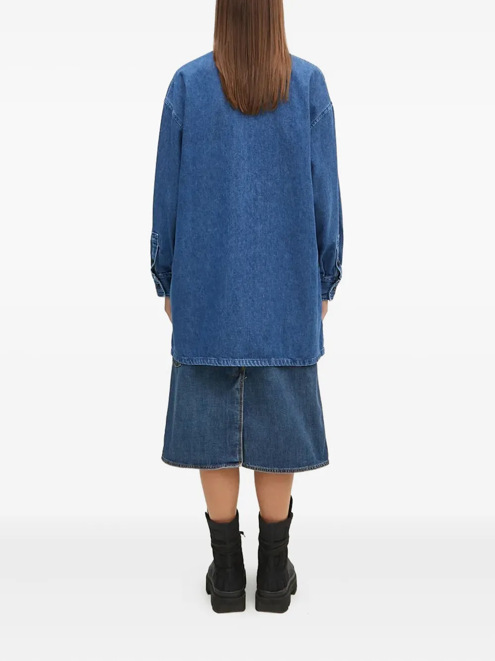 Carhartt WIP Blouse met zak en knoop Blauw