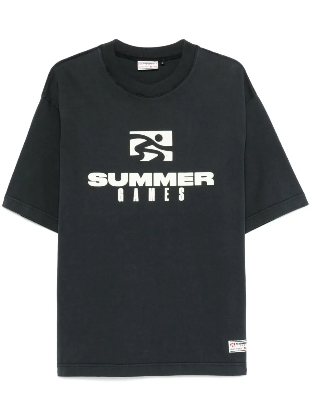 Summer Games Logo-print T-shirt In Black