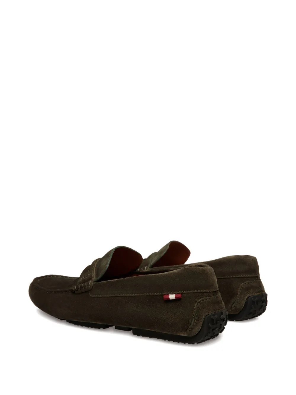 Bally Suède loafers Groen