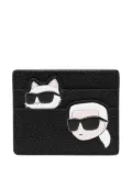 Karl Lagerfeld Ikon pebble cardholder - Black