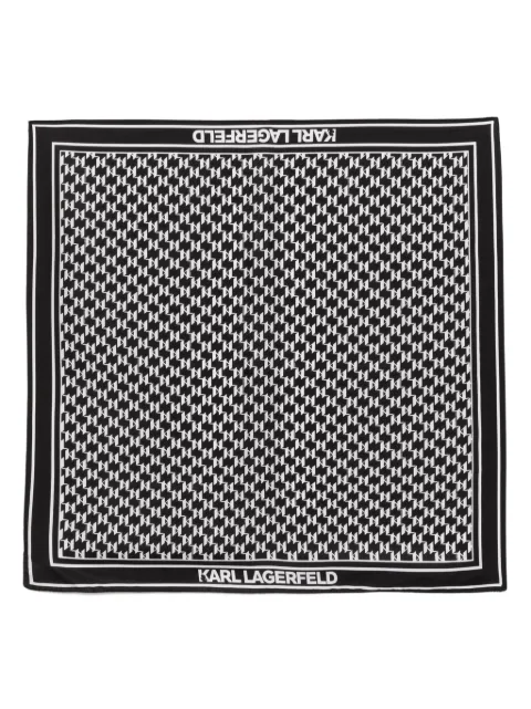 Karl Lagerfeld monogram silk scarf