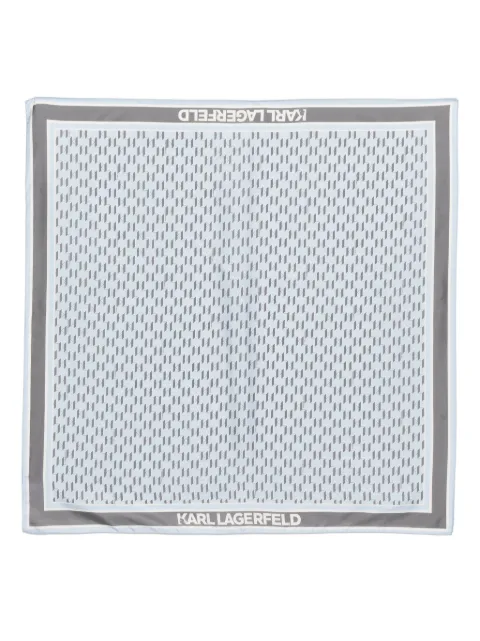 Karl Lagerfeld monogram silk scarf