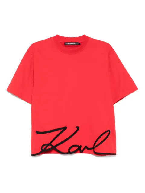 Karl Lagerfeld Karl signature hem T-shirt
