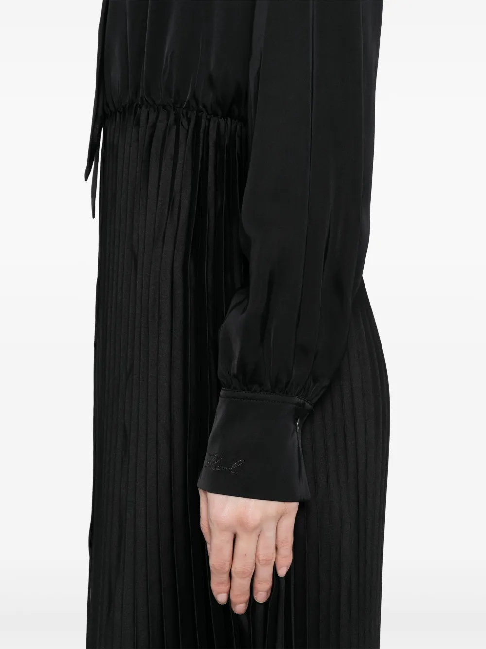 Karl Lagerfeld Geplooide shirtjurk Zwart