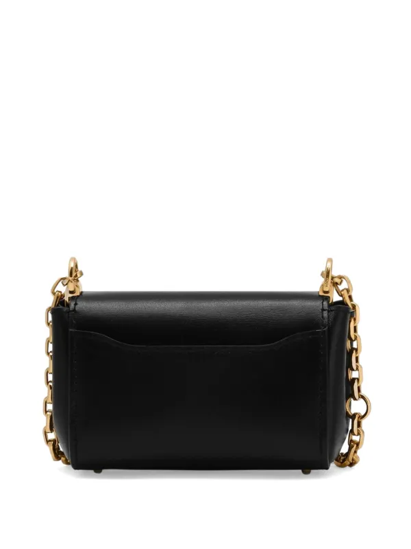 Dolce & Gabbana レザー ショルダーバッグ | ブラック | FARFETCH JP