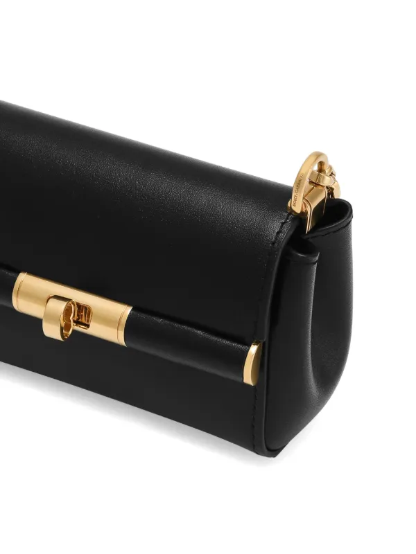 Dolce & Gabbana レザー ショルダーバッグ | ブラック | FARFETCH JP