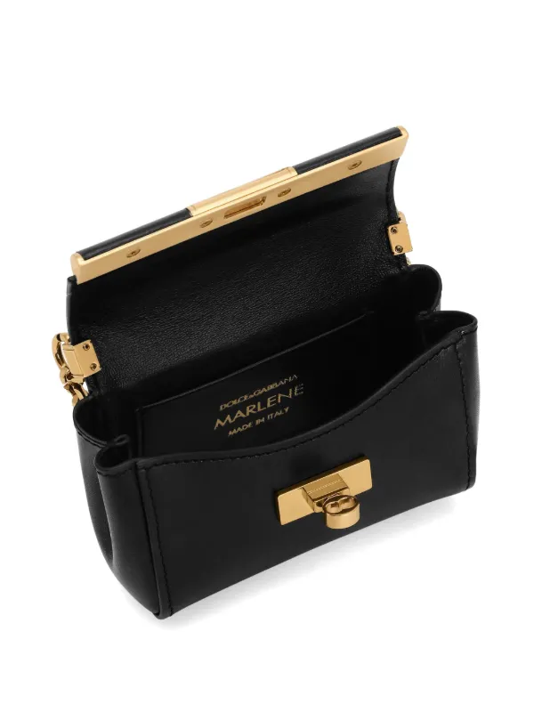 Dolce & Gabbana レザー ショルダーバッグ | ブラック | FARFETCH JP