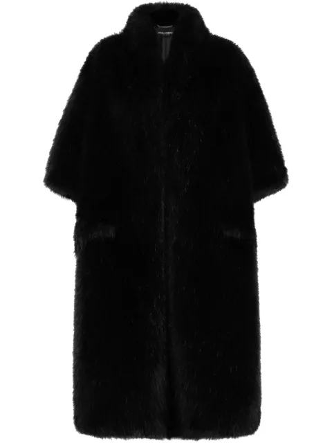 Dolce & Gabbana faux-fur coat