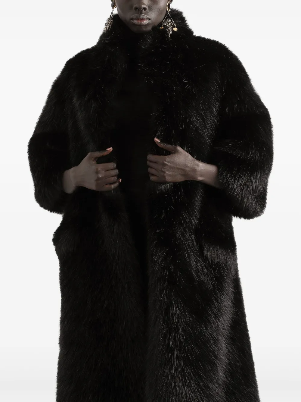 Dolce & Gabbana Jas van imitatiebont Zwart