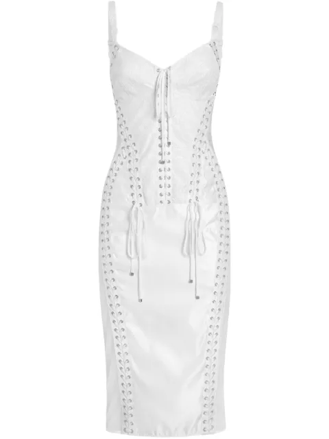 Dolce & Gabbana semi-sheer panels midi dress