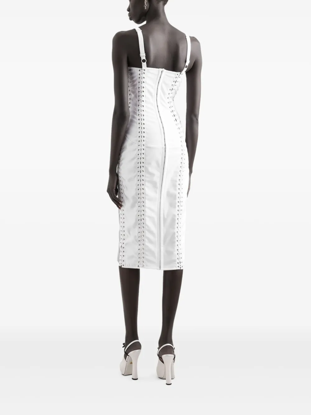 Dolce & Gabbana Semi-doorzichtige mini-jurk Wit