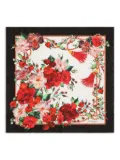 Dolce & Gabbana rose-print scarf - Red