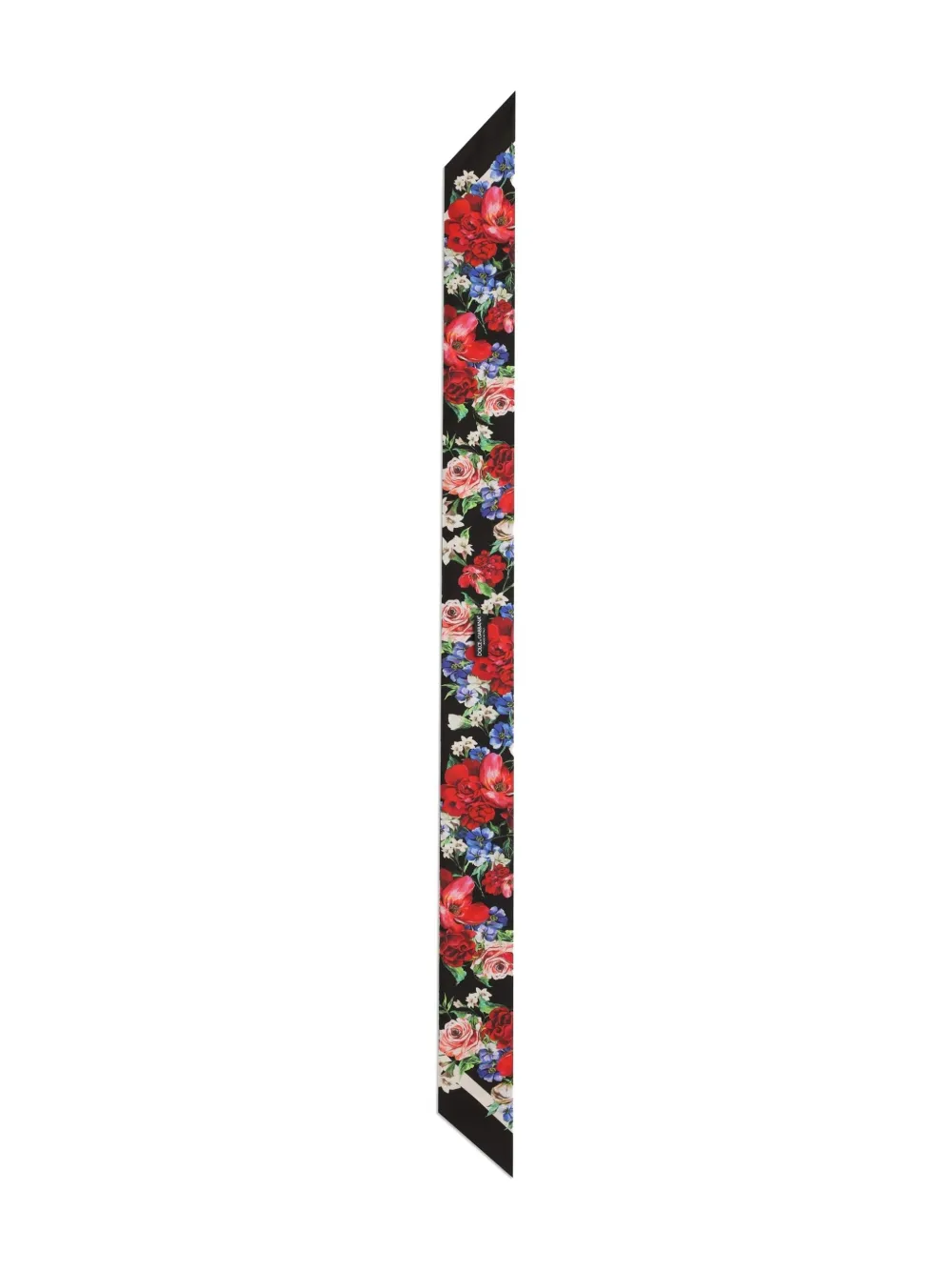 Dolce & Gabbana Hoofdsjaal met bloemenprint - Zwart
