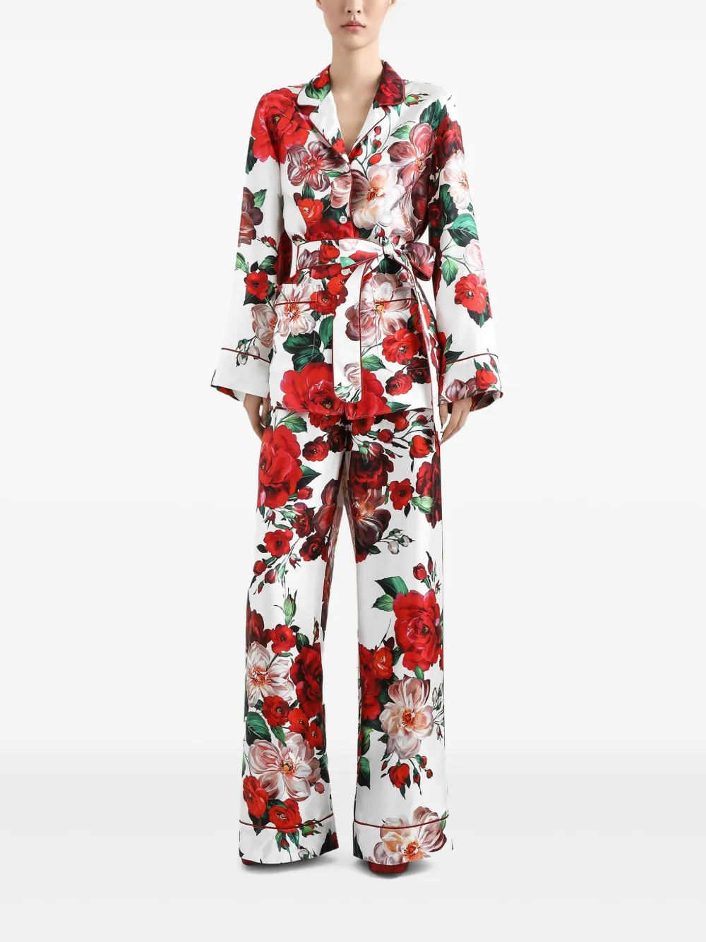 Dolce & Gabbana Zijden broek - Wit