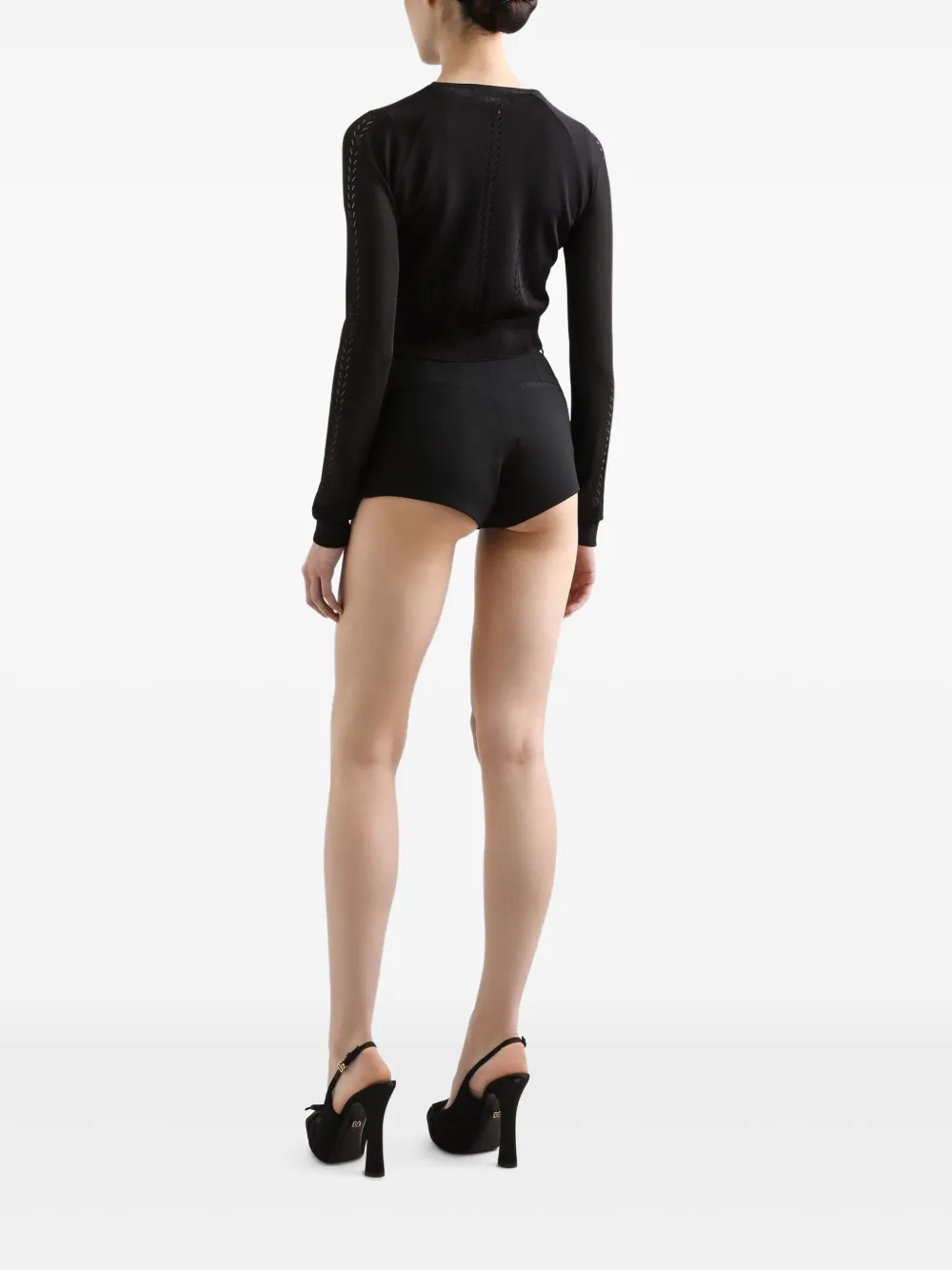 Dolce & Gabbana Vest met opengewerkte details Zwart