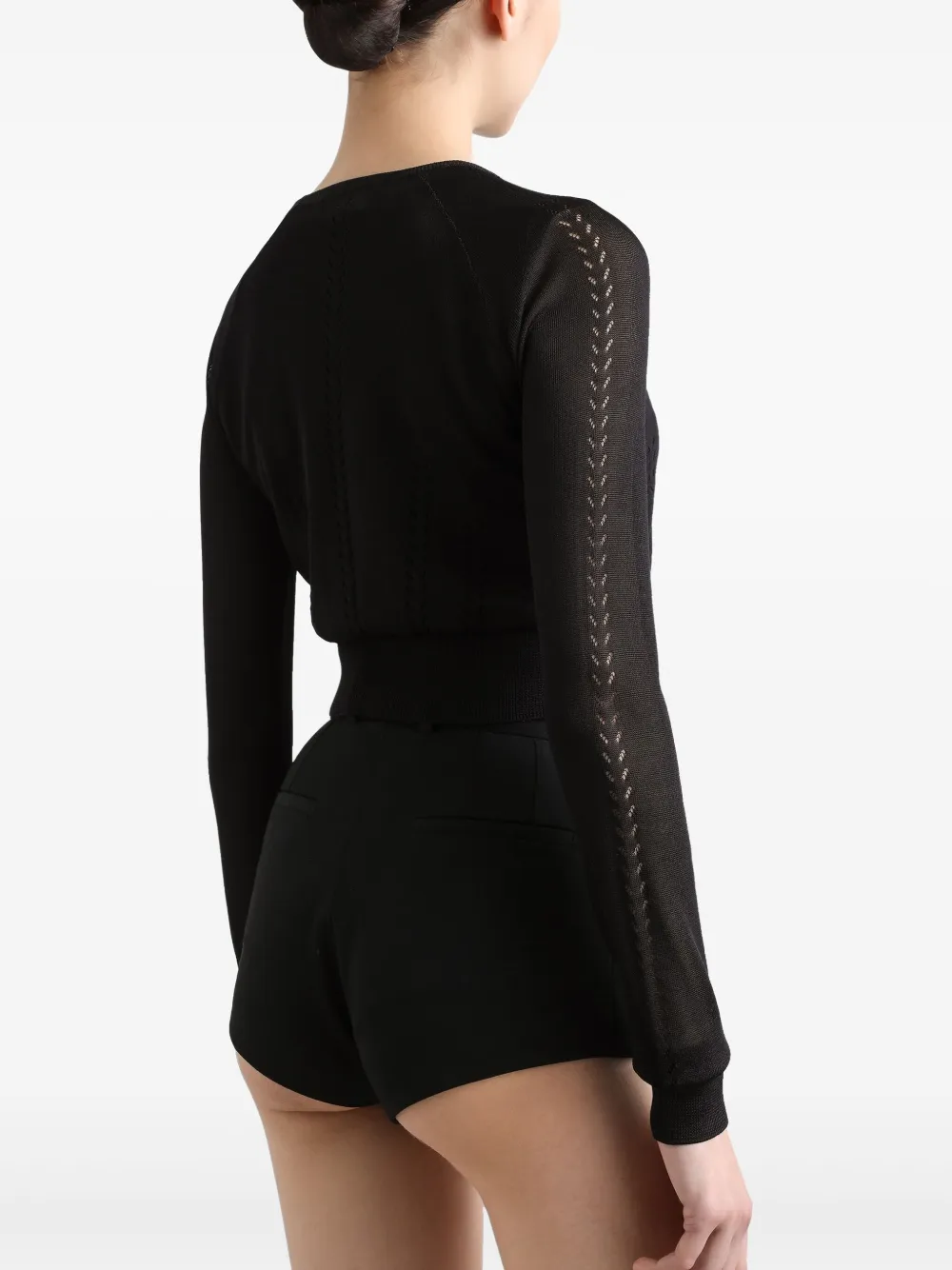 Dolce & Gabbana Vest met opengewerkte details Zwart