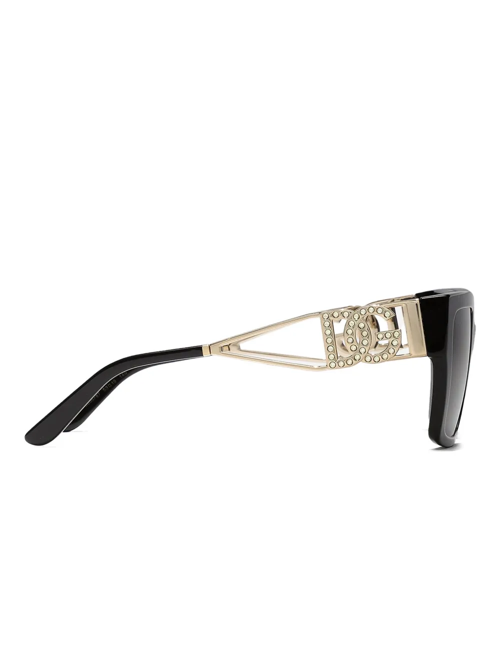 Dolce & Gabbana Eyewear Zonnebril met vierkant montuur Zwart