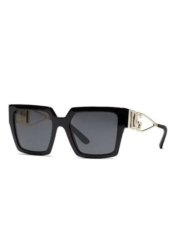 Dolce & Gabbana Black Embellished Sunglasses s-l400.jpg main image 2
