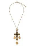 Dolce & Gabbana 18K yellow gold Cross-pendant necklace