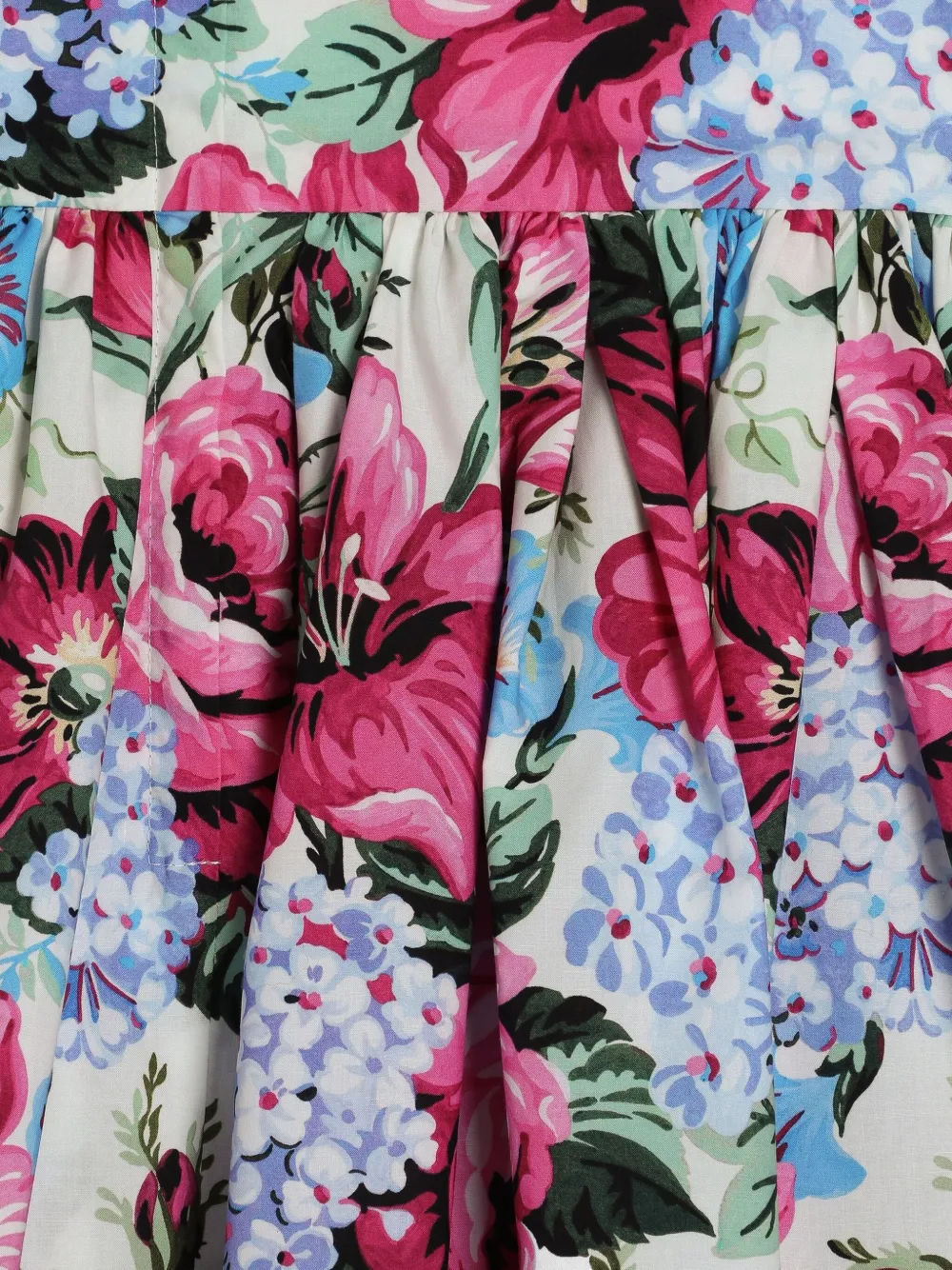 Dolce & Gabbana Kids Jurk met bloemenprint Groen