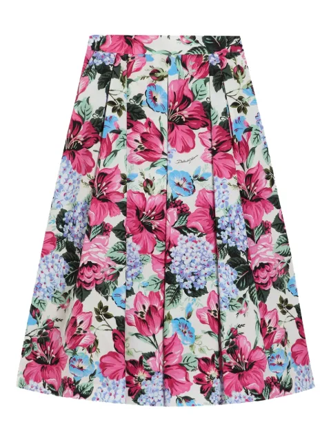 Dolce & Gabbana Kids falda con estampado floral