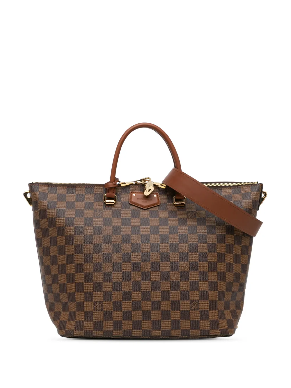 Cheap Louis Vuitton Pre-Owned 2012 Damier Ebene Belmont MM satchel WOMEN