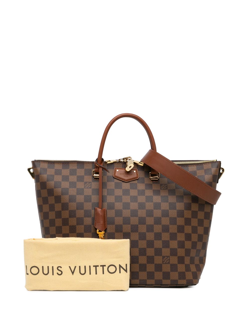 Louis Vuitton Pre-Owned 2012 Damier Ebene Belmont MM satchel - Bruin