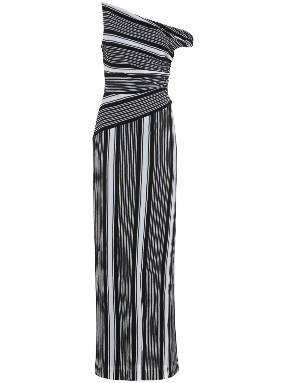 Missoni asymmetric maxi dress - Nero