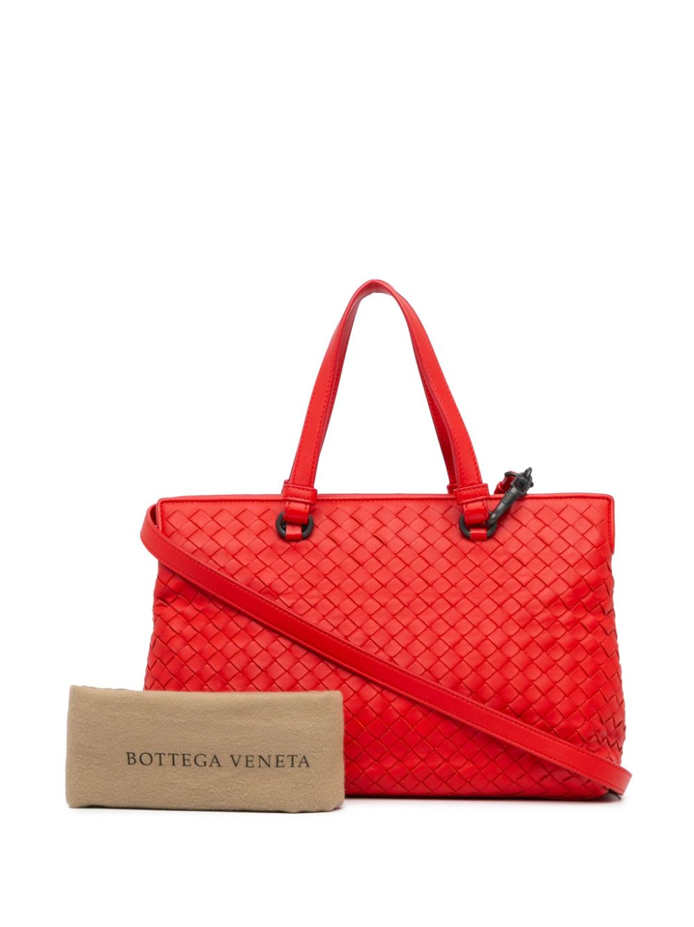 Bottega Veneta Pre-Owned 2012-2024 Nappa Intrecciato satchel - Rood