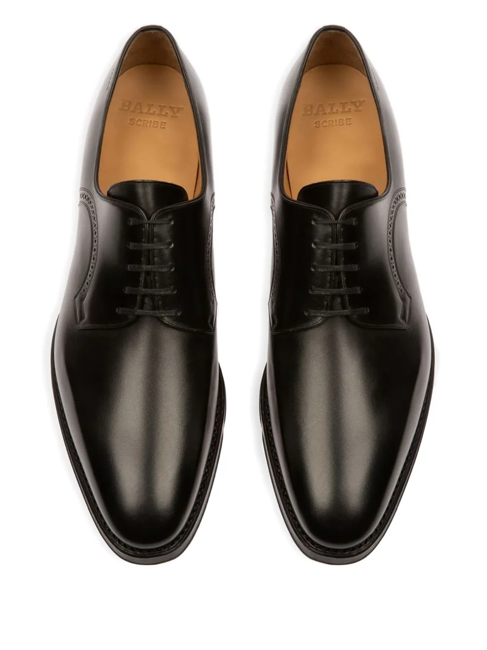Bally lace-up leather derby shoes Black