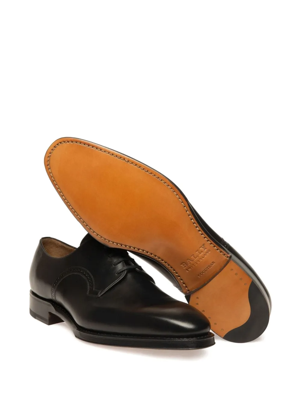 Bally lace-up leather derby shoes Black