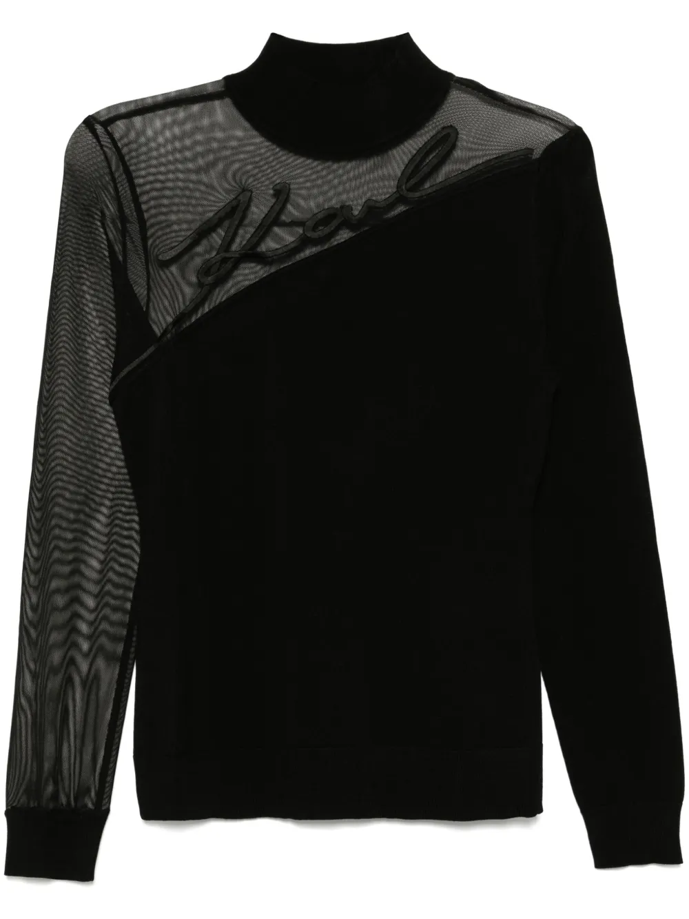 Karl Lagerfeld Karl signature jumper | Black | Image 1