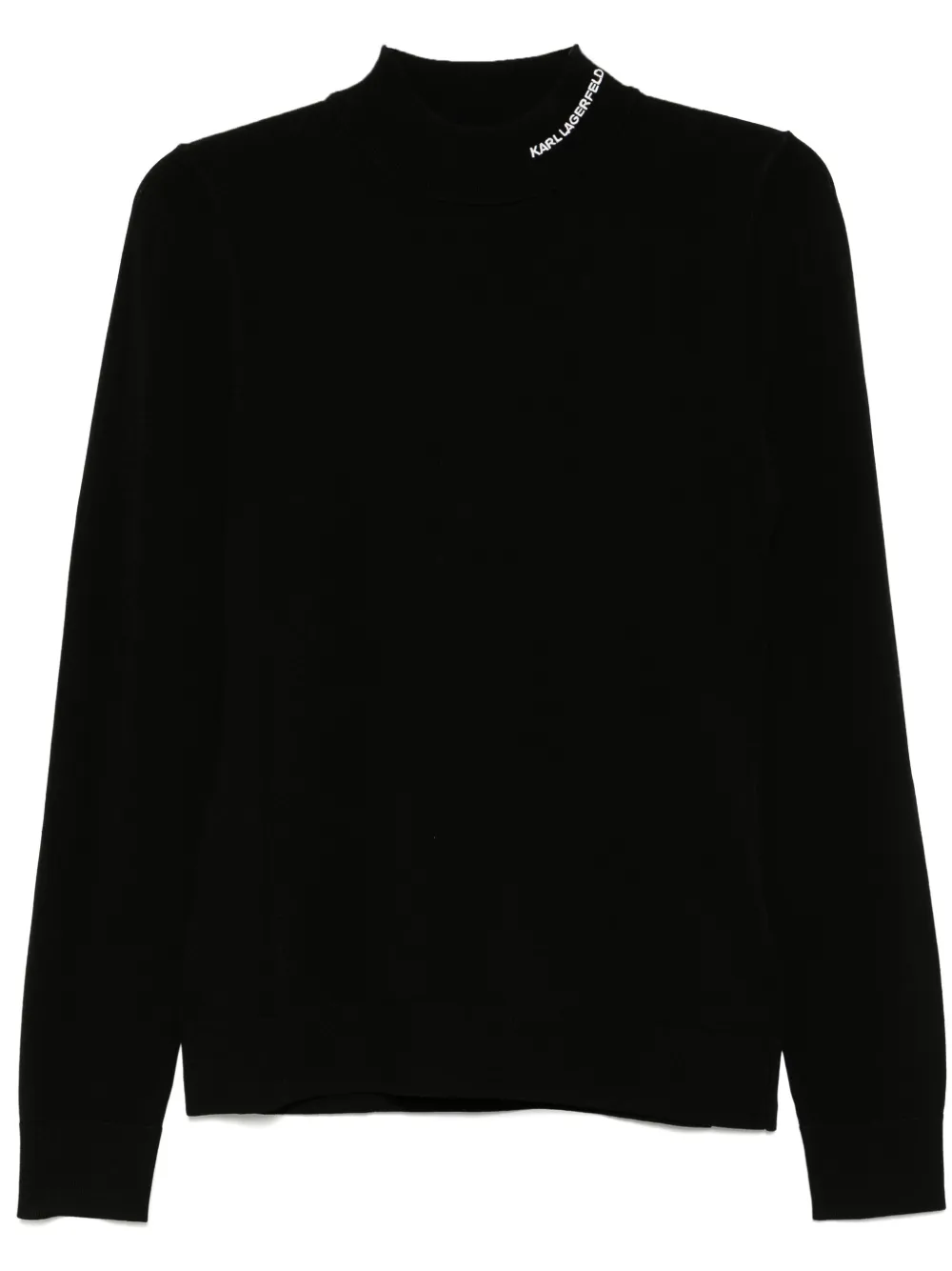 Karl Lagerfeld classic turtle-neck jumper – Black